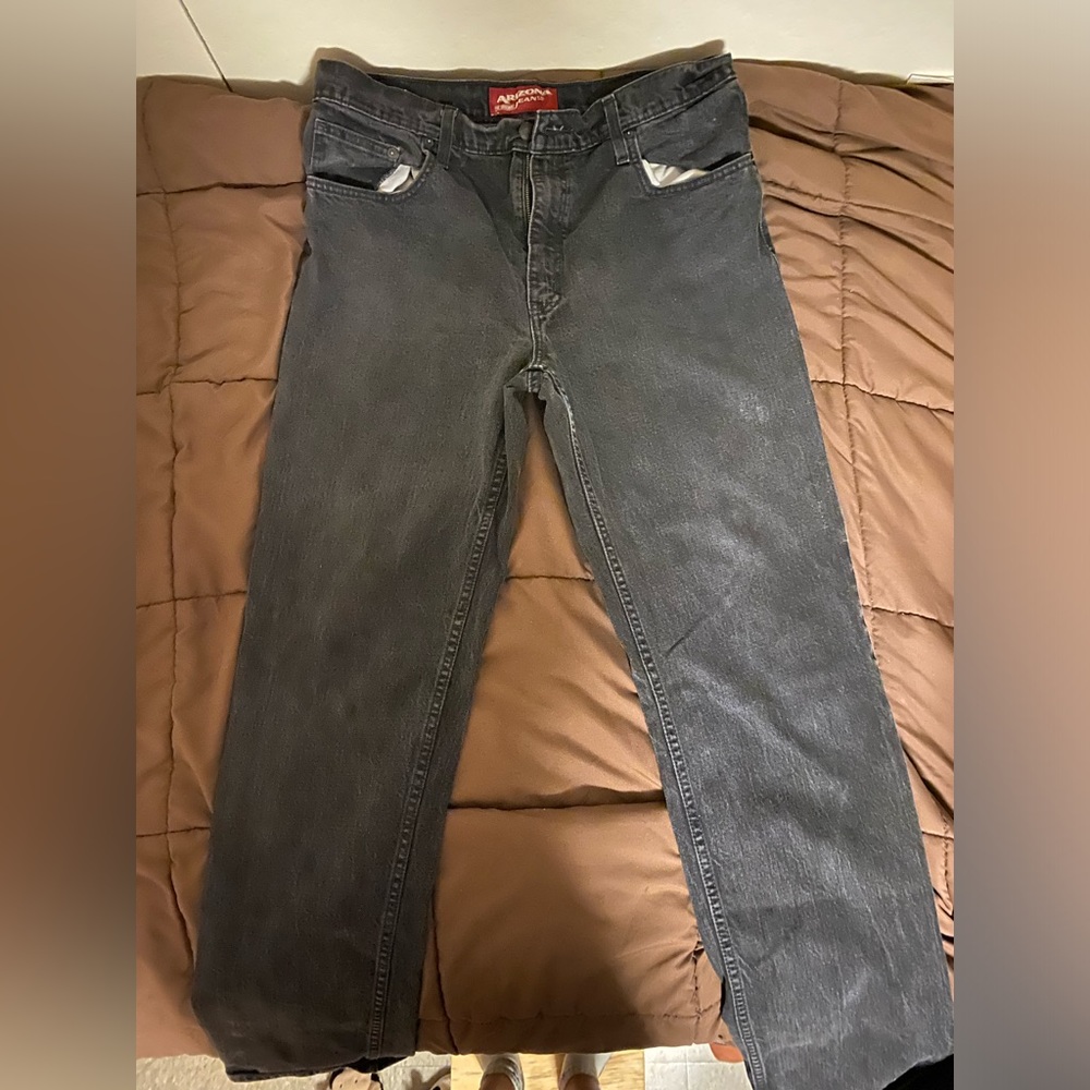 arizona jeans size 37 waist black